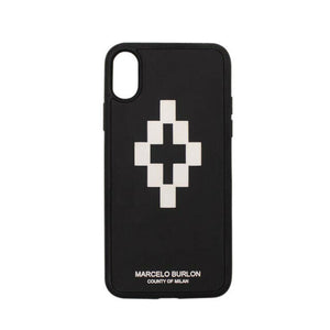 Black '3D Cross Logo' iPhone X Phone Case