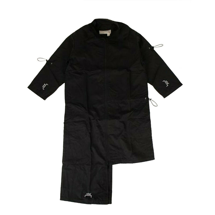 Black Asymmetric Drawstring Jacket
