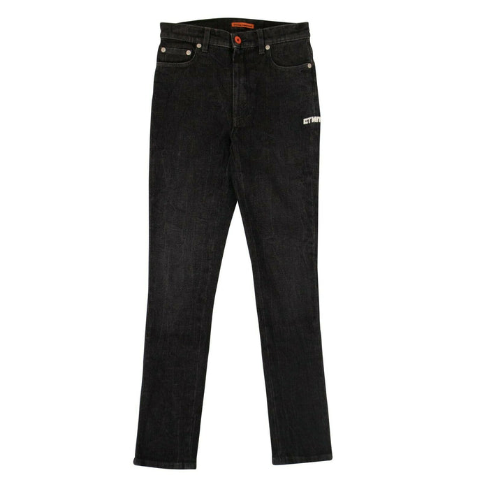 Black Wash Denim 5 Pocket Jeans