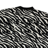 Black/White Wool Zebra Print Sweater