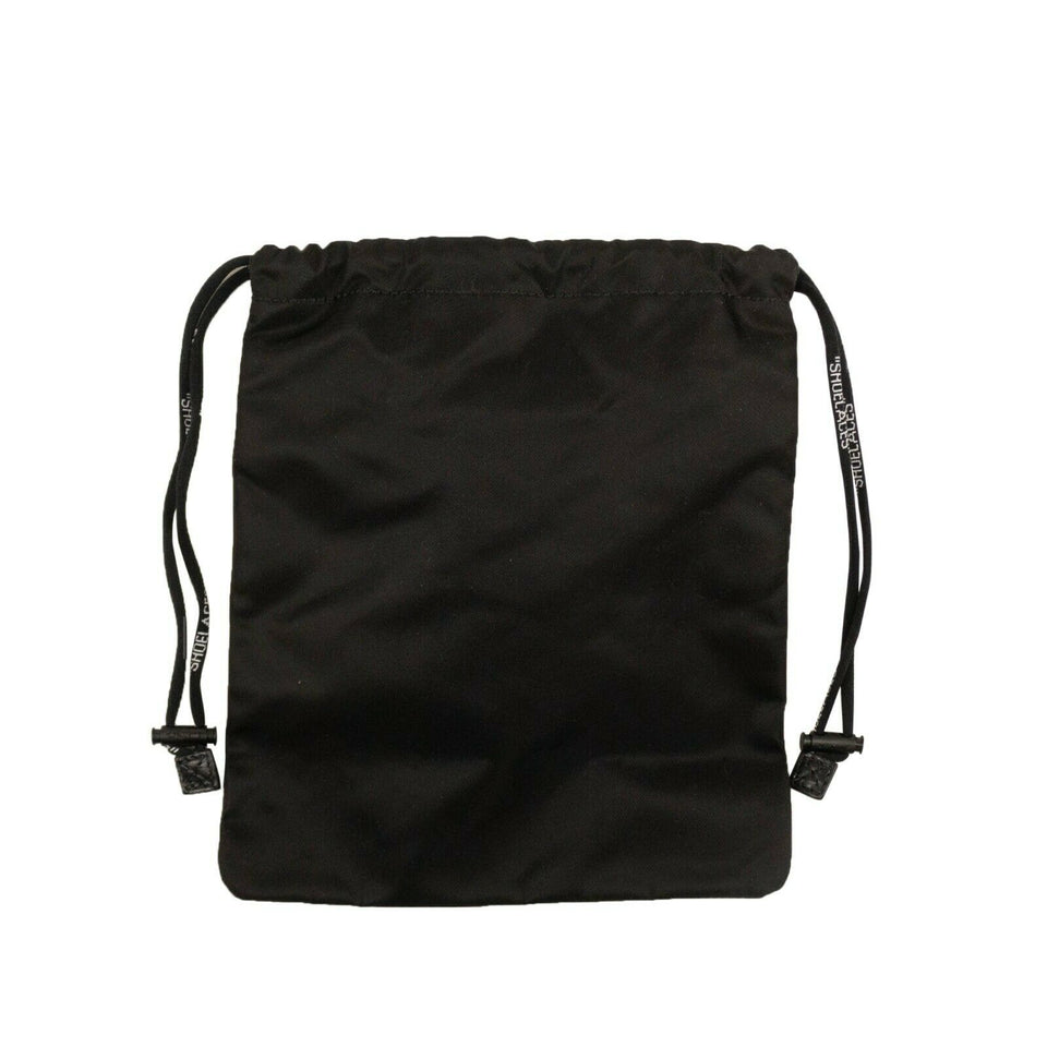 Black Nylon Drawstring Bag
