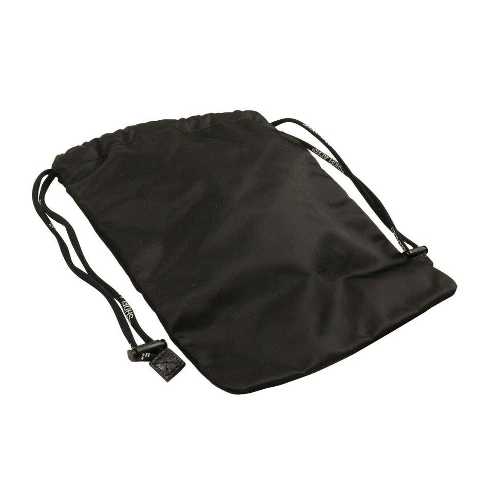 Black Nylon Drawstring Bag