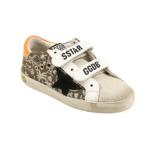 Golden Goose Crystal Leopard Horsy Star Sneakers - Silver