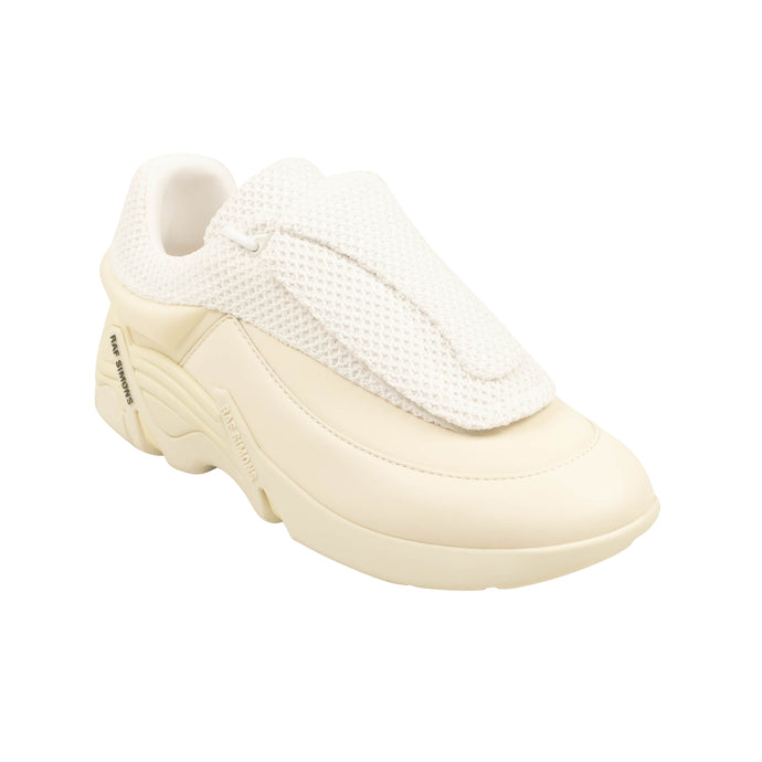 White Antei Knit Leather Sneakers