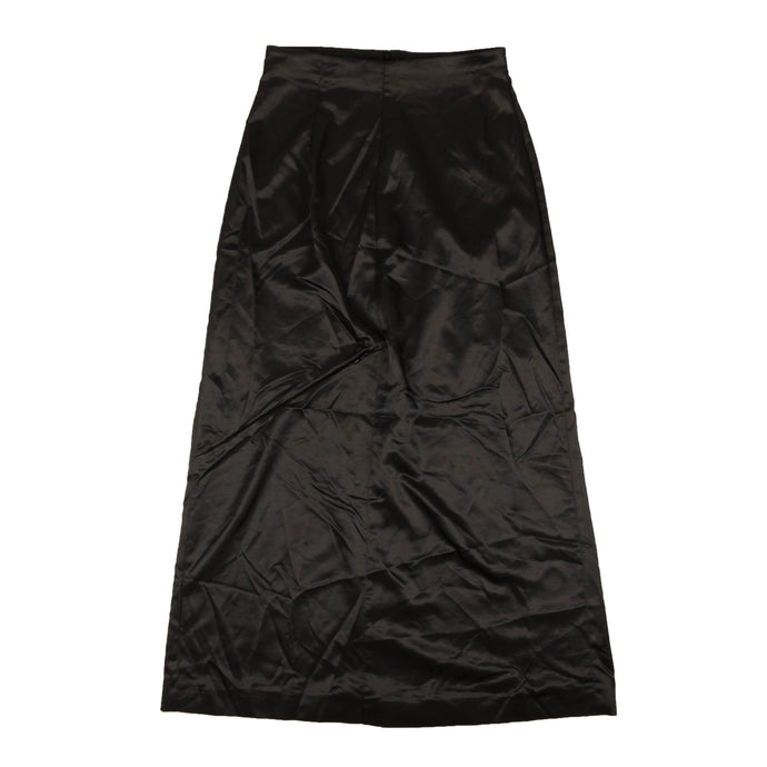 Black Maxi Seamed Skirt