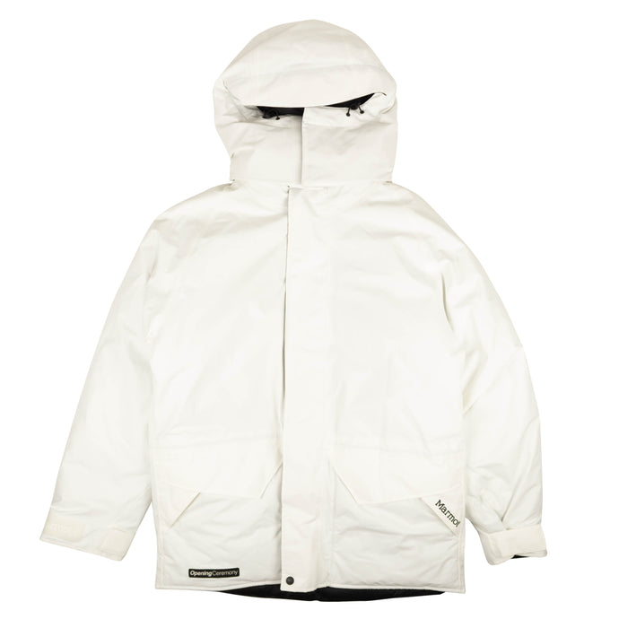 White Manmoth Zip-UP Parka Jacket