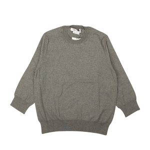 Grey Knit Crewneck Sweater
