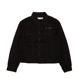 Black Marker Slim Denim Jacket
