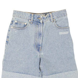 Blue Two Tone 5 Pocket Shorts