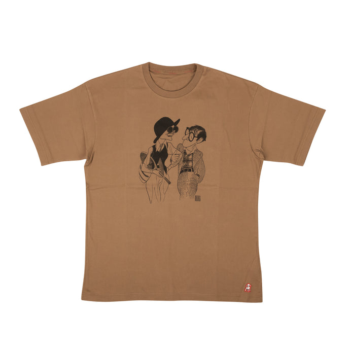 X The Sheperd Brown Graphic Print T-Shirt