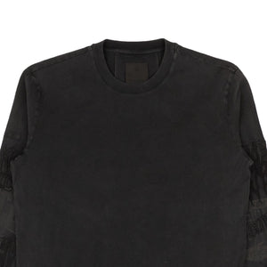 Givenchy Snap White Logo Windbreaker Jacket - Black