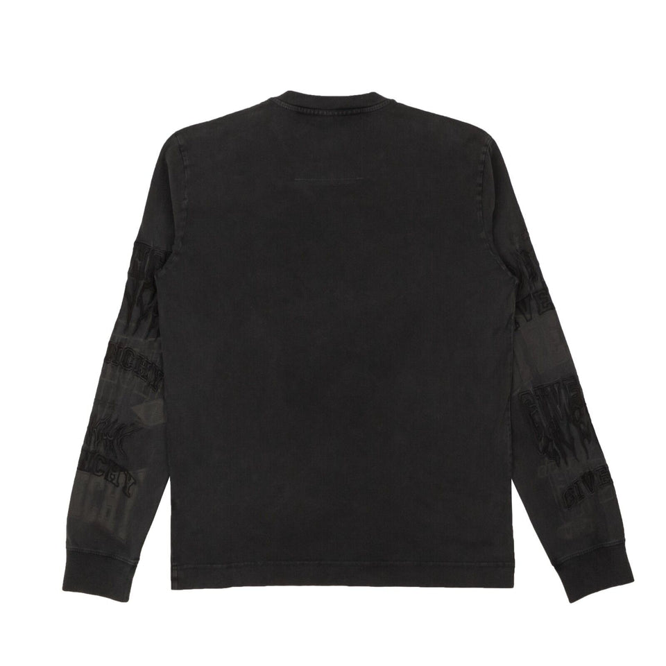 Givenchy Snap White Logo Windbreaker Jacket - Black