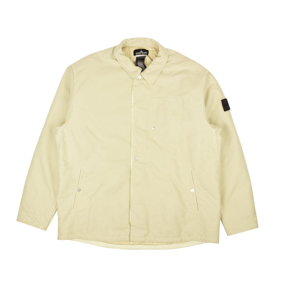 Natural Beige Insulated Coach Jacket