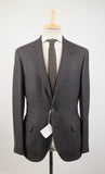 Grey Wool Tweed Three-Button Blazer