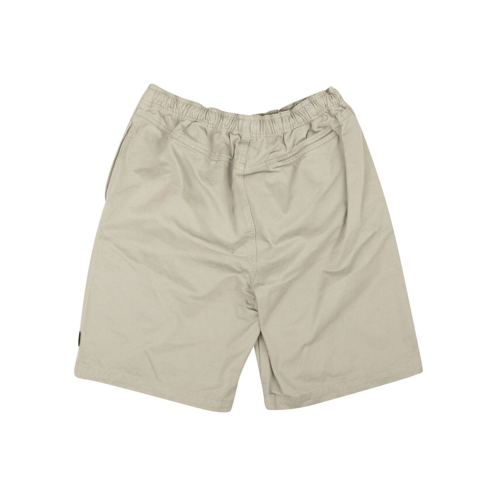 Stone Brushed Cotton Beach Elastic Waist Shorts