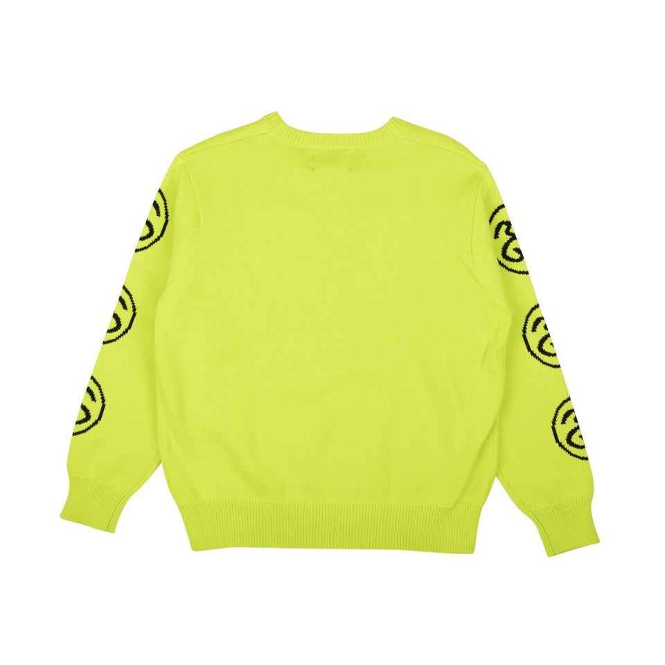 Lime Green Cotton SS-Link Crewneck Sweater