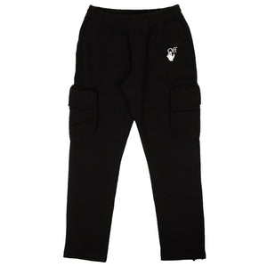 Black & Fuchsia Marker Sweatpants