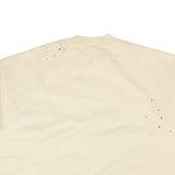 White GD Glittered Logo Crewneck Sweatshirt