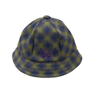 Blue And Olive Green Bermuda Hat