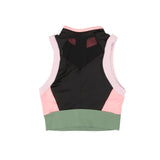 Black Arctic Pink Polyester 7 Green Heatwave Crop Top