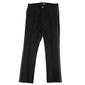 Black Polyester Side Seam Trousers
