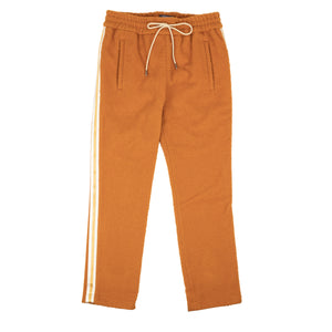 Burnt Orange Terry Wool Track Pants