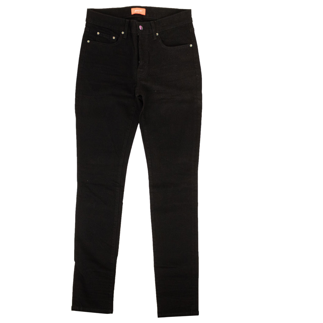 Black Wash Cotton 3D Slim-Fit Jeans