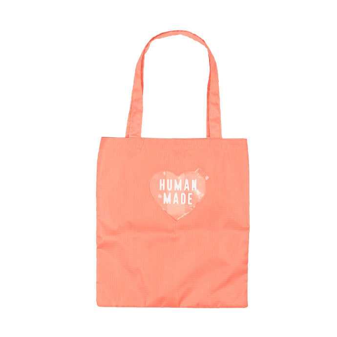 Pink Nylon Ripstop Heart Tote Bag