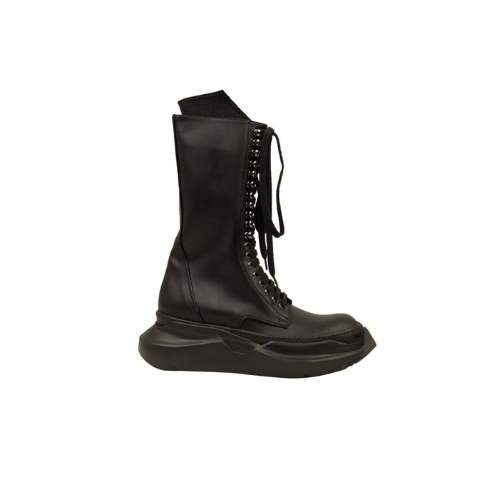 Black Army Abstract Sneaker Boots