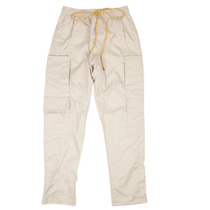 Creme Rhose Polyester Relax Fit Cargo Pants