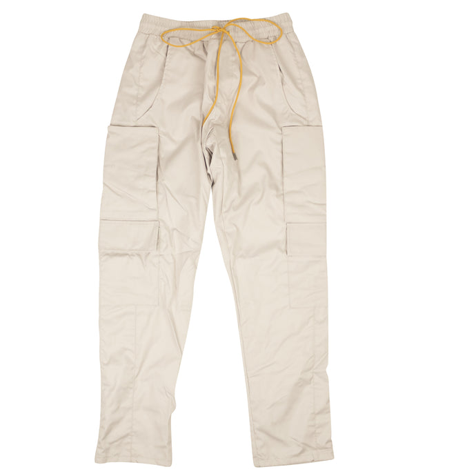 Creme Rhose Polyester Relax Fit Cargo Pants