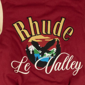 Bordoux And Creme Le Valley Varsity Jacket