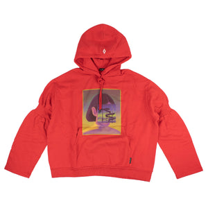 Red Carousel Square Over Hoodie