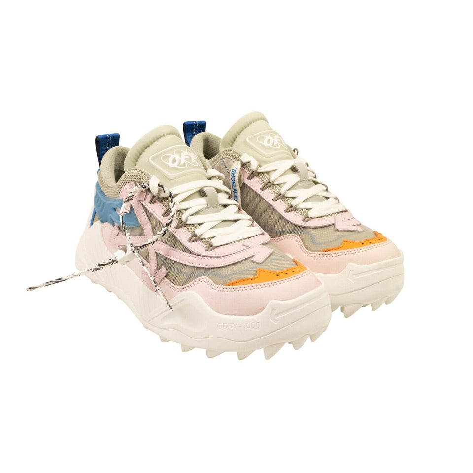 Beige And Pink Odsy 1000 Sneakers