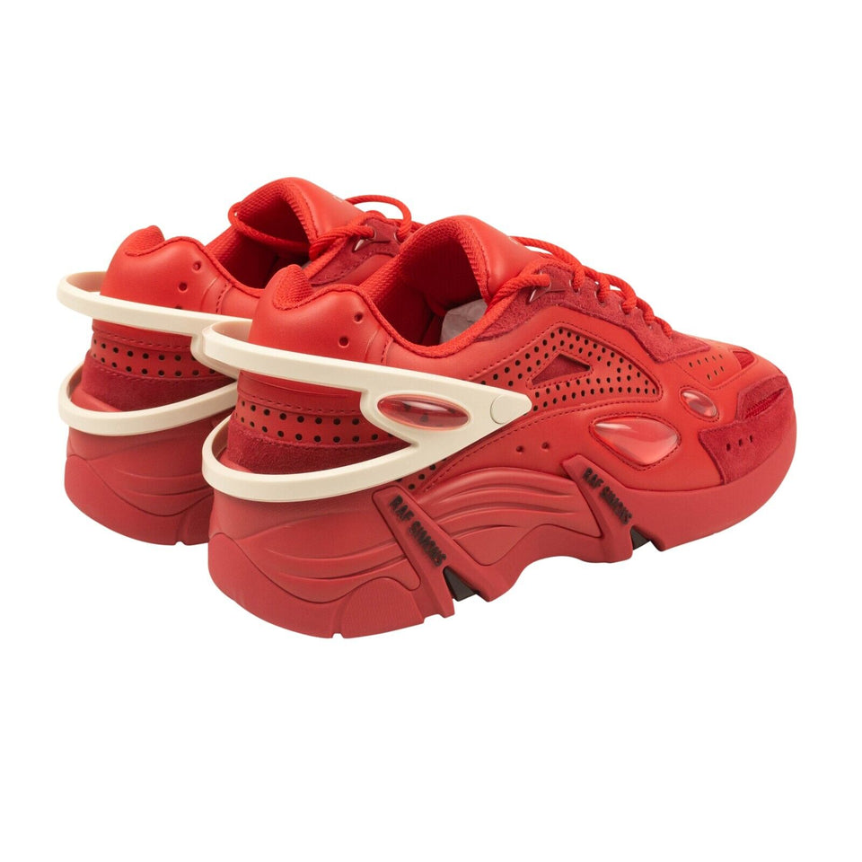 Red Leather Cyclon 21 Sneakers