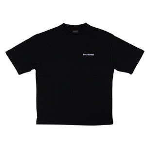 Black Logo Cotton T-Shirt