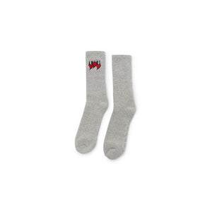 Grey Hearts Cotton Socks