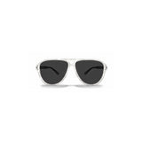 White Aviator Logo Sunglasses