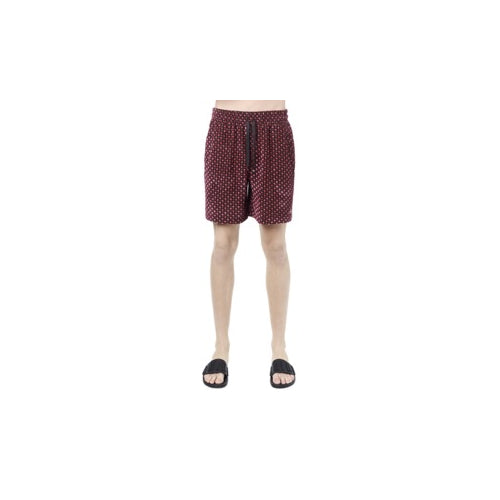 Red Velour Shorts