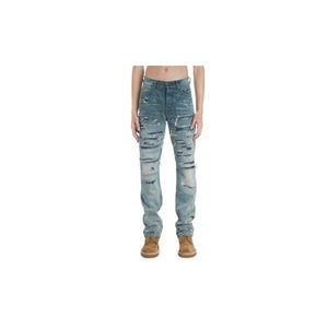 Blue Relaxed Boro Repair Jeans