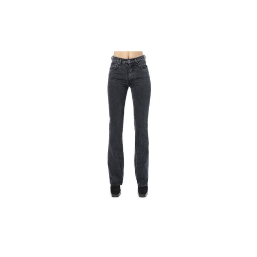 Black Long Stretch Flare Jeans