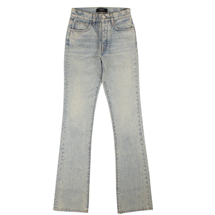 Blue Straight Flare Jeans