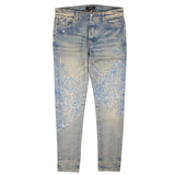 Blue Crystal Slim-Fit Jeans
