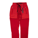 Red Velvet Commando Patch Pants