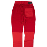 Red Velvet Commando Patch Pants