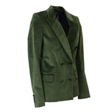 Green Velvet Oversize Blazer