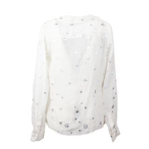 White Stars FIl Coupe Wrap Shirt