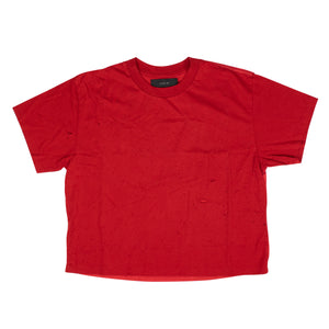 Red Slash Cotton T-Shirt