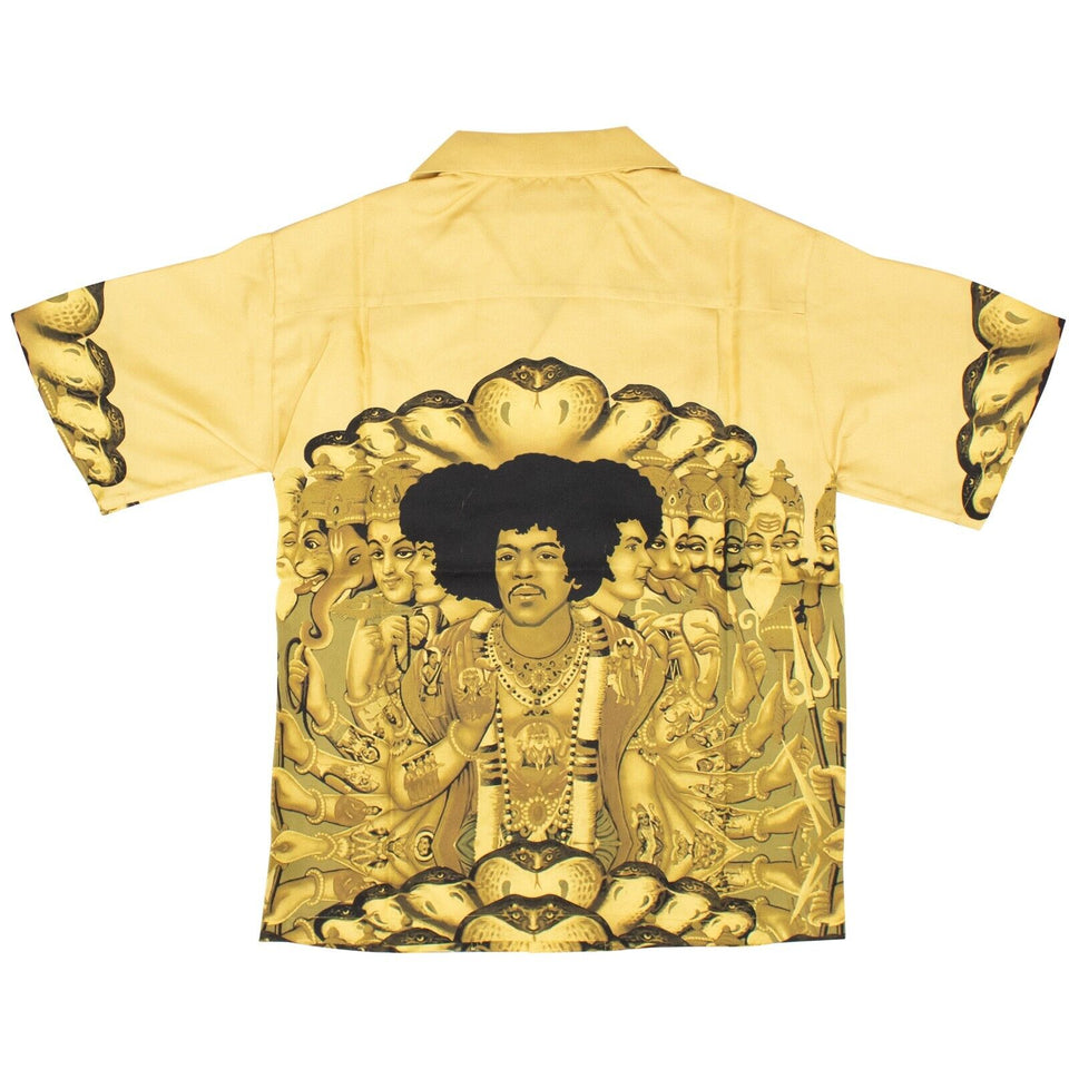 Yellow Jimi Hendrix Short Sleeve Shirt