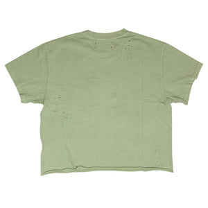 Green Slash Cotton T-Shirt